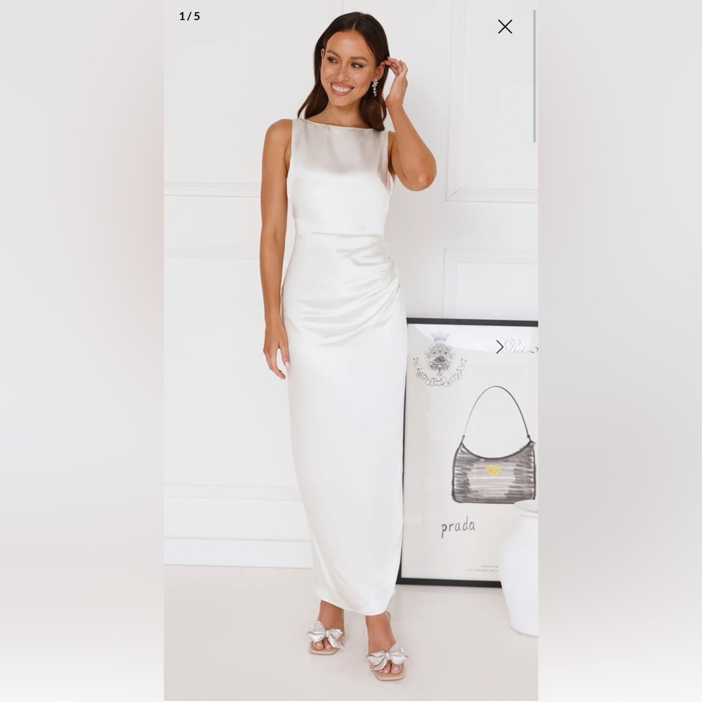 Hello Molly TWILIGHT AFFAIR SATIN MAXI DRESS